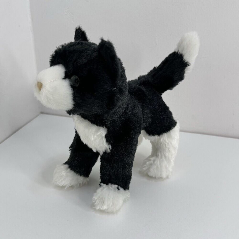 Douglas Cuddle Toys Snippy Black White Cat Plush Stuffed Animal Toy Soft